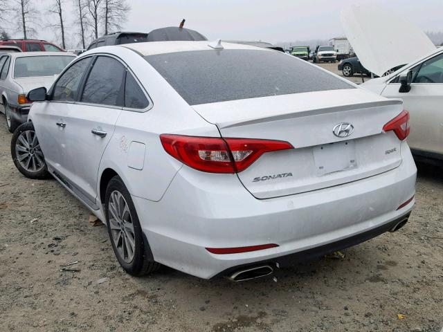 5NPE34AF7HH594043 - 2017 HYUNDAI SONATA SPO GRAY photo 3