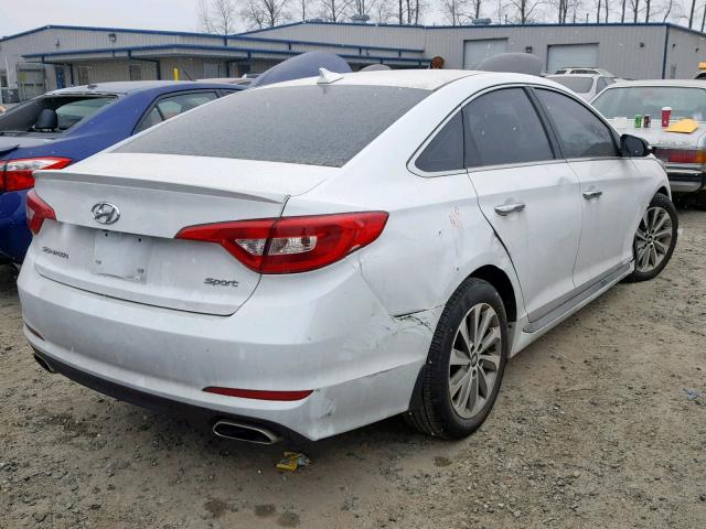 5NPE34AF7HH594043 - 2017 HYUNDAI SONATA SPO GRAY photo 4