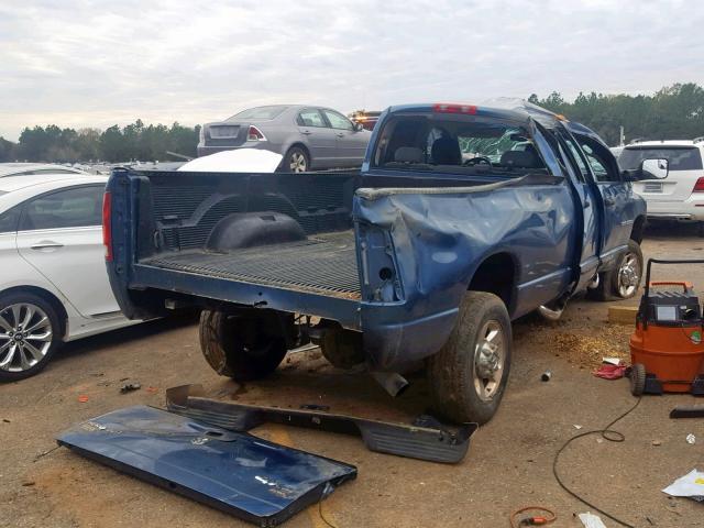 3D7KS28C75G816354 - 2005 DODGE RAM 2500 S Mavi foto 4