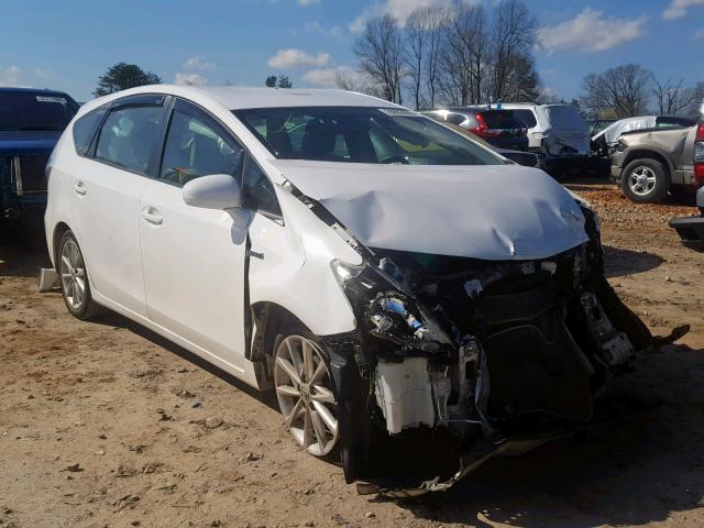 JTDZN3EUXEJ001499 - 2014 TOYOTA PRIUS V WHITE photo 1