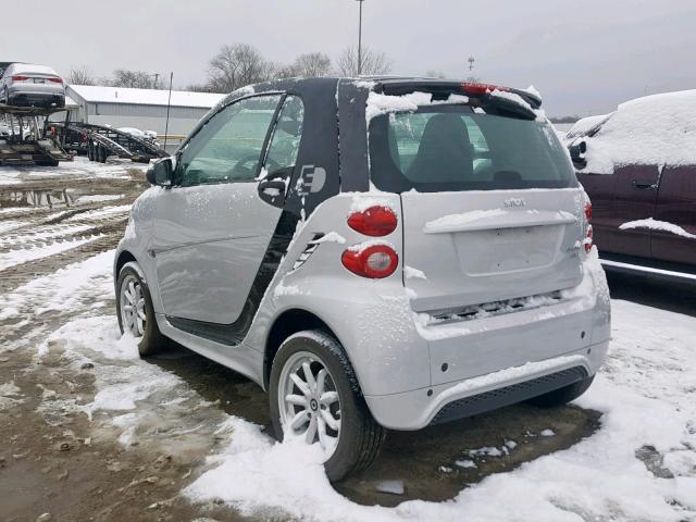 WMEEJ9AA9EK798140 - 2014 SMART FORTWO GRAY photo 3