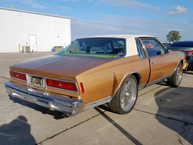 1N47L7C172785 - 1977 CHEVROLET CAPRICE GOLD photo 4