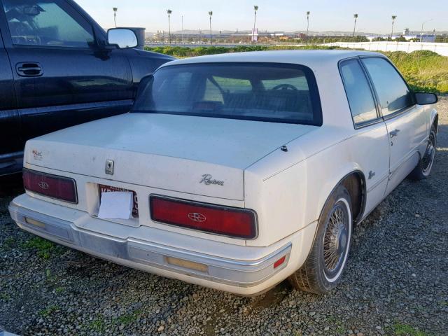 1G4EZ57BXGU407242 - 1986 BUICK RIVIERA WHITE photo 4