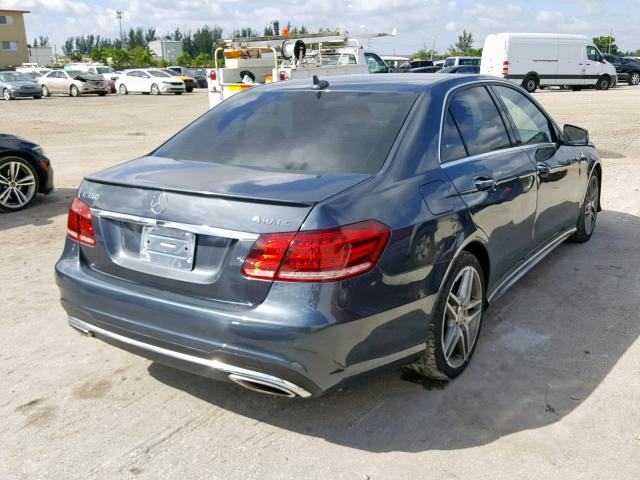 WDDHF8JB8EA862695 - 2014 MERCEDES-BENZ E 350 4MAT GRAY photo 4