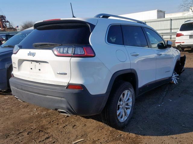 1C4PJMCX8KD250674 - 2019 JEEP CHEROKEE L WHITE photo 4