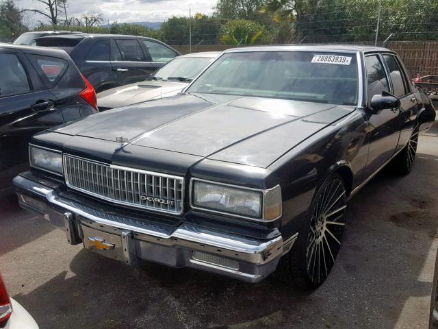 1G1BN51H1HX211893 - 1987 CHEVROLET CAPRICE CL BLACK photo 2