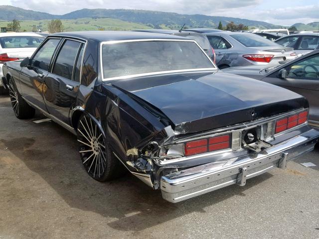 1G1BN51H1HX211893 - 1987 CHEVROLET CAPRICE CL BLACK photo 3