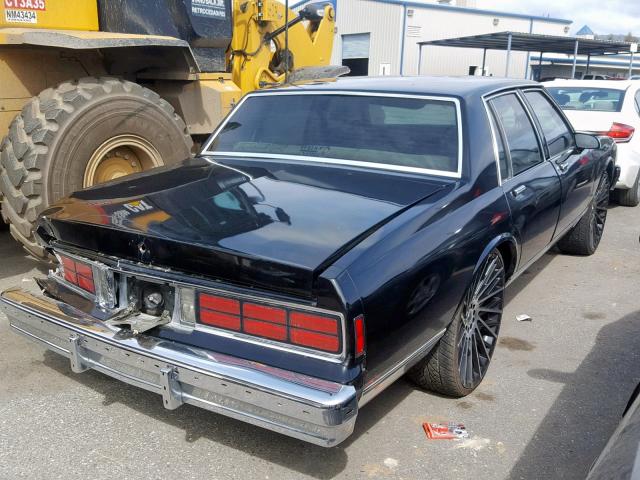 1G1BN51H1HX211893 - 1987 CHEVROLET CAPRICE CL BLACK photo 4