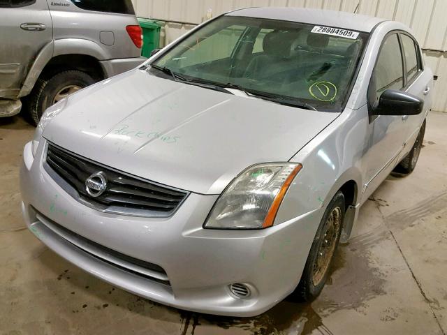 3N1AB6AP6AL701128 - 2010 NISSAN SENTRA 2.0 SILVER photo 2