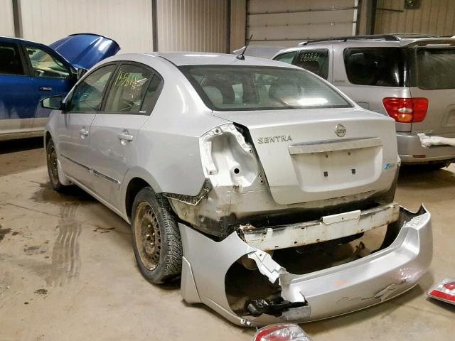 3N1AB6AP6AL701128 - 2010 NISSAN SENTRA 2.0 SILVER photo 3