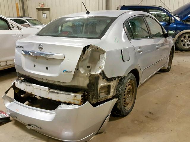 3N1AB6AP6AL701128 - 2010 NISSAN SENTRA 2.0 SILVER photo 4