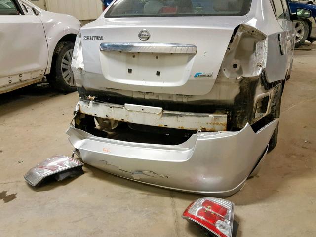 3N1AB6AP6AL701128 - 2010 NISSAN SENTRA 2.0 SILVER photo 9