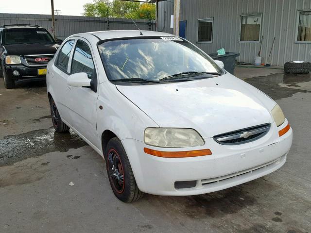 KL1TJ526X4B258438 - 2004 CHEVROLET AVEO LS WHITE photo 1