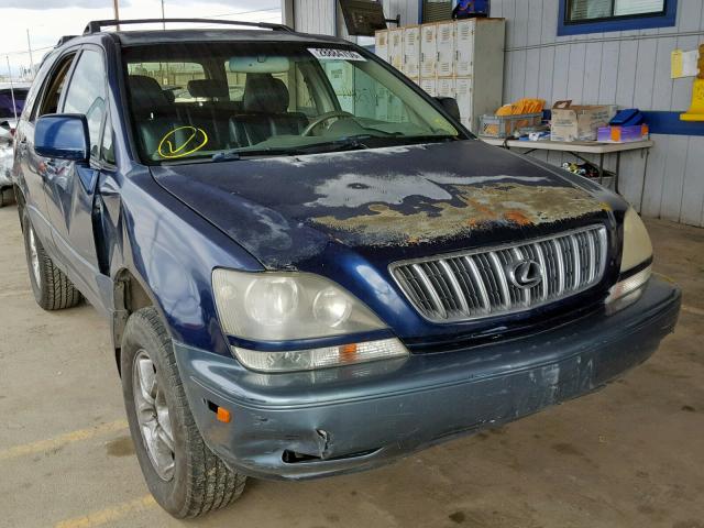 JTJHF10U510231730 - 2001 LEXUS RX 300 BLUE photo 1