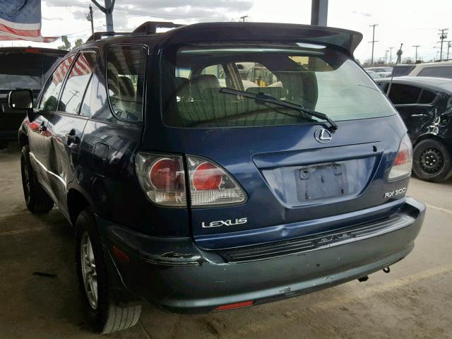 JTJHF10U510231730 - 2001 LEXUS RX 300 BLUE photo 3