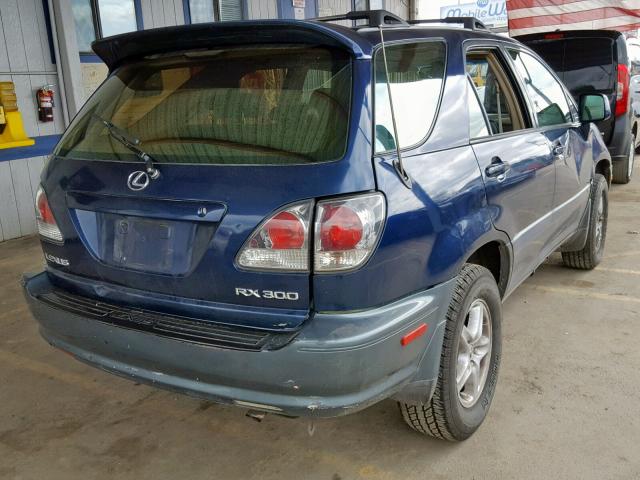 JTJHF10U510231730 - 2001 LEXUS RX 300 BLUE photo 4