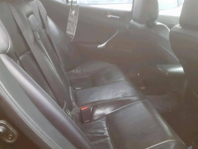 JTHBK262665016740 - 2006 LEXUS IS 250 BLACK photo 6