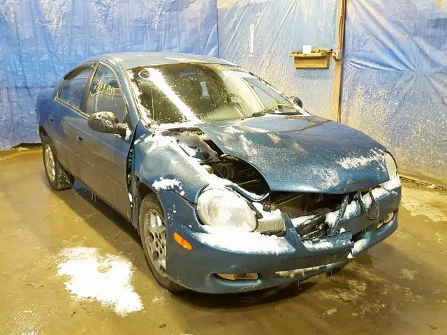 1B3ES56C02D642276 - 2002 DODGE NEON ES BLUE photo 1