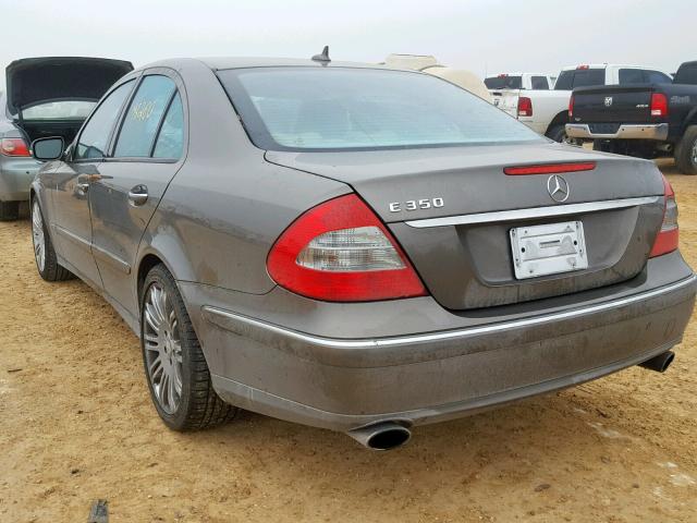 WDBUF56X58B288291 - 2008 MERCEDES-BENZ E 350 BROWN photo 3