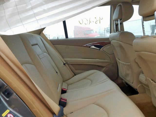 WDBUF56X58B288291 - 2008 MERCEDES-BENZ E 350 BROWN photo 6