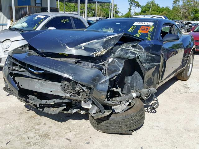 2G1FE1E36D9168914 - 2013 CHEVROLET CAMARO LS GRAY photo 2