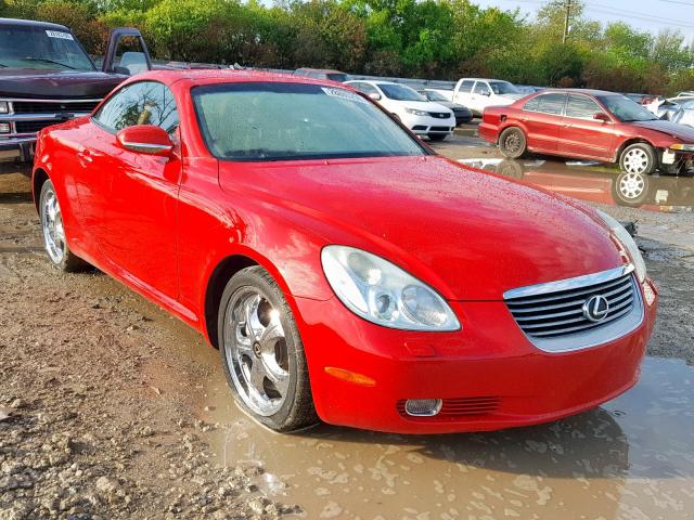 JTHFN48Y820023671 - 2002 LEXUS SC 430 RED photo 1