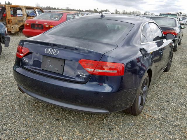 WAULFAFR5AA063269 - 2010 AUDI A5 PREMIUM BLUE photo 4