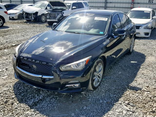 JN1BV7AP2FM338051 - 2015 INFINITI Q50 BASE BLACK photo 2