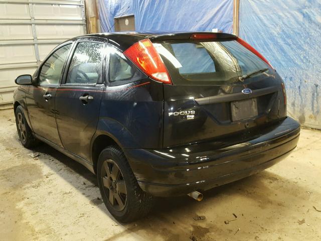 1FAHP37N97W134388 - 2007 FORD FOCUS ZX5 BLACK photo 3