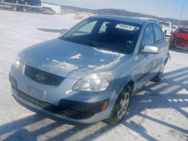 KNADE123366106218 - 2006 KIA RIO SILVER photo 2