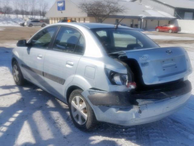 KNADE123366106218 - 2006 KIA RIO SILVER photo 3