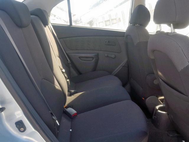 KNADE123366106218 - 2006 KIA RIO SILVER photo 6