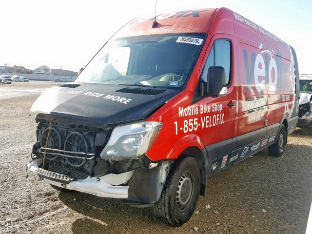 WD3PE8DD3GP345465 - 2016 MERCEDES-BENZ SPRINTER 2 RED photo 2