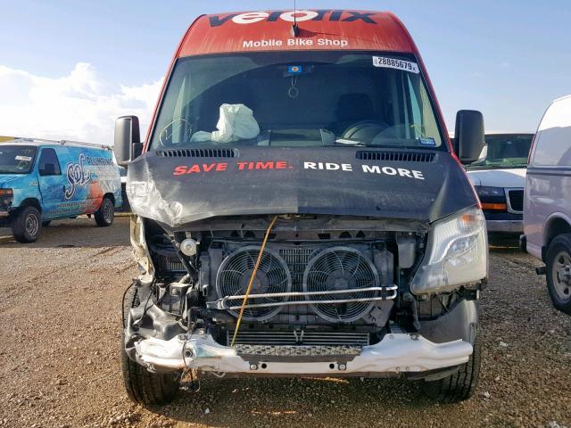 WD3PE8DD3GP345465 - 2016 MERCEDES-BENZ SPRINTER 2 RED photo 9