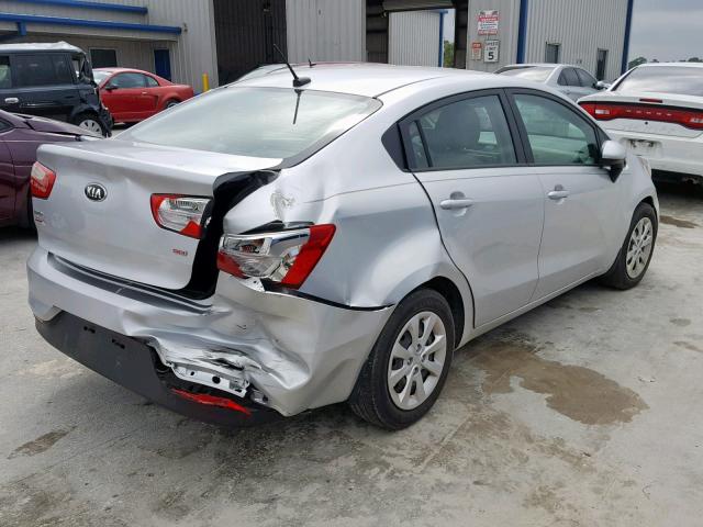 KNADM4A37G6597626 - 2016 KIA RIO LX SILVER photo 4