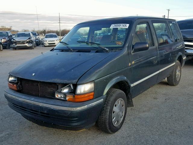 2B4GH25K2PR227829 - 1993 DODGE CARAVAN GREEN photo 2