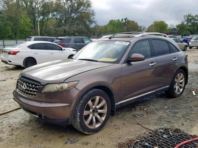 JNRAS08U77X103536 - 2007 INFINITI FX35 GRAY photo 2