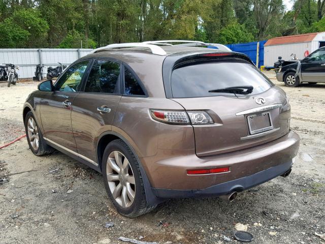 JNRAS08U77X103536 - 2007 INFINITI FX35 GRAY photo 3