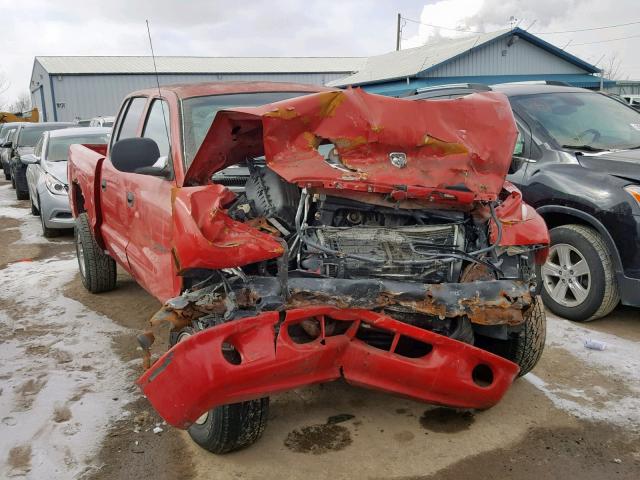 1B7HG2AZ3YS633938 - 2000 DODGE DAKOTA QUA RED photo 1