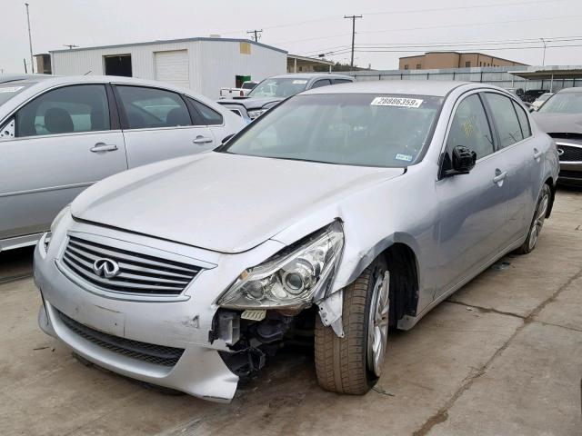 JN1DV6AP7CM812039 - 2012 INFINITI G25 BASE SILVER photo 2