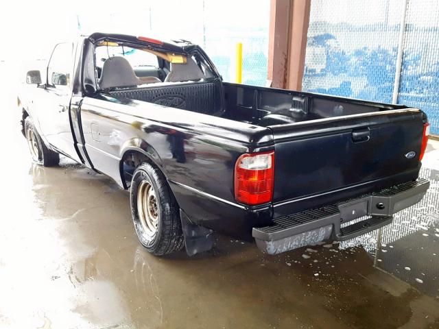 1FTYR10U33PB32473 - 2003 FORD RANGER BLACK photo 3