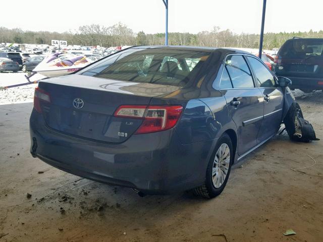 4T1BD1FK7CU054206 - 2012 TOYOTA CAMRY HYBR GRAY photo 4