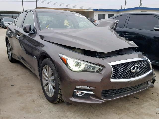 JN1CV7AP8GM202769 - 2016 INFINITI Q50 BASE BROWN photo 1