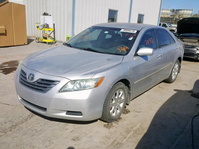 4T1BB46K18U060873 - 2008 TOYOTA CAMRY HYBR SILVER photo 2