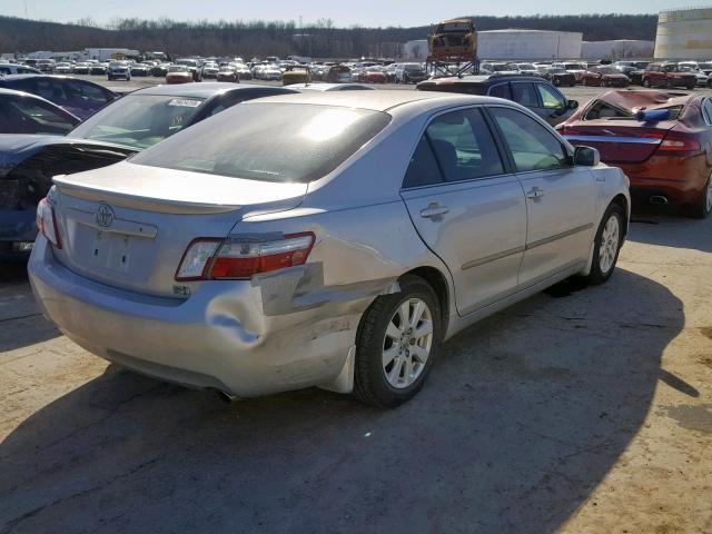 4T1BB46K18U060873 - 2008 TOYOTA CAMRY HYBR SILVER photo 4