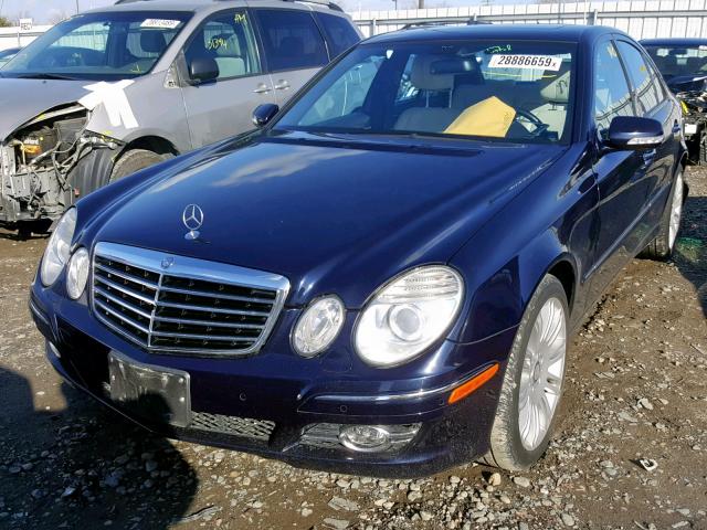 WDBUF72X78B249851 - 2008 MERCEDES-BENZ E 550 BLUE photo 2