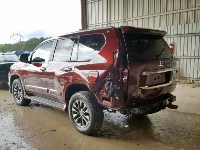 JTJBM7FX1H5153198 - 2017 LEXUS GX MAROON photo 3