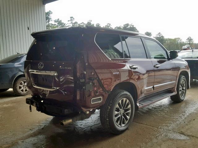 JTJBM7FX1H5153198 - 2017 LEXUS GX MAROON photo 4