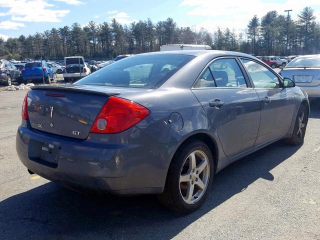 1G2ZH57N394109285 - 2009 PONTIAC G6 GT GRAY photo 4