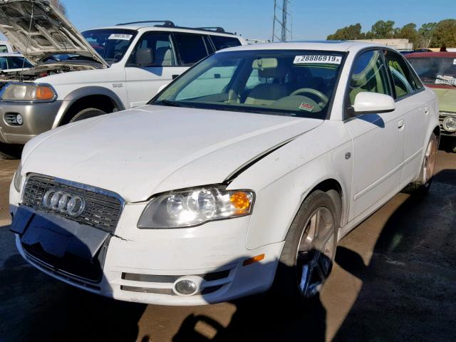 WAUAF78E87A137667 - 2007 AUDI A4 S-LINE WHITE photo 2